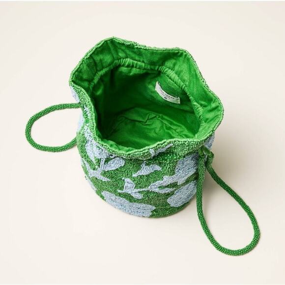 Beaded Rose Drawstring Bucket Bag - Kate Spade + Target - Picture 2 of 5